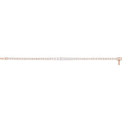 14K Rose 6 CTW Lab-Grown Diamond Line 7" Bracelet
