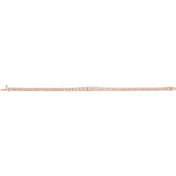 14K Rose 6 CTW Lab-Grown Diamond Line 7" Bracelet