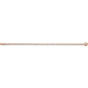 14K Rose 5 1/3 CTW Lab-Grown Diamond Line 7 1/4" Bracelet