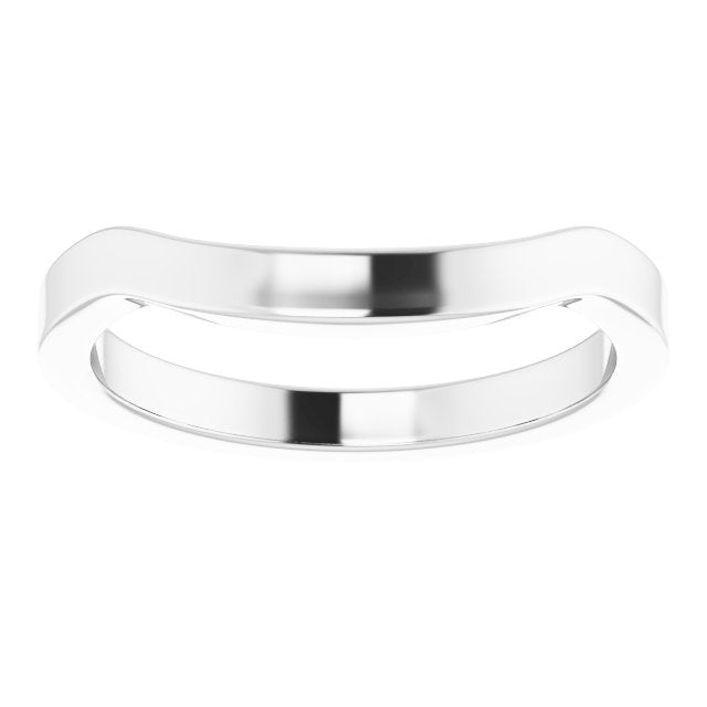 14K White Matching Band