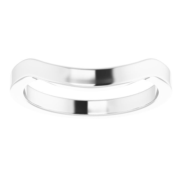 14K White Matching Band