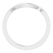 14K White Matching Band