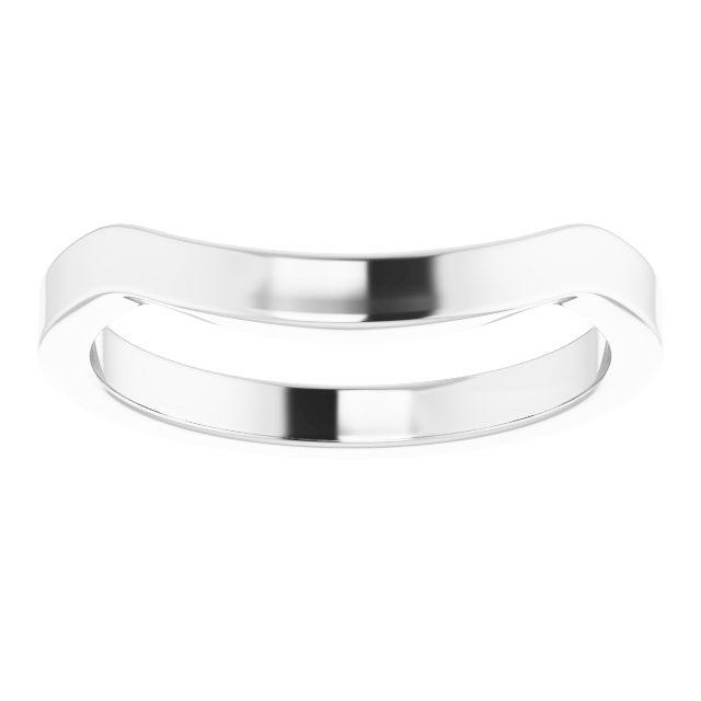 14K White Matching Band
