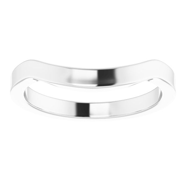 14K White Matching Band
