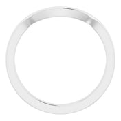 14K White Matching Band