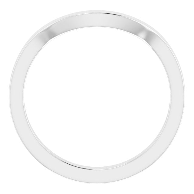 14K White Matching Band