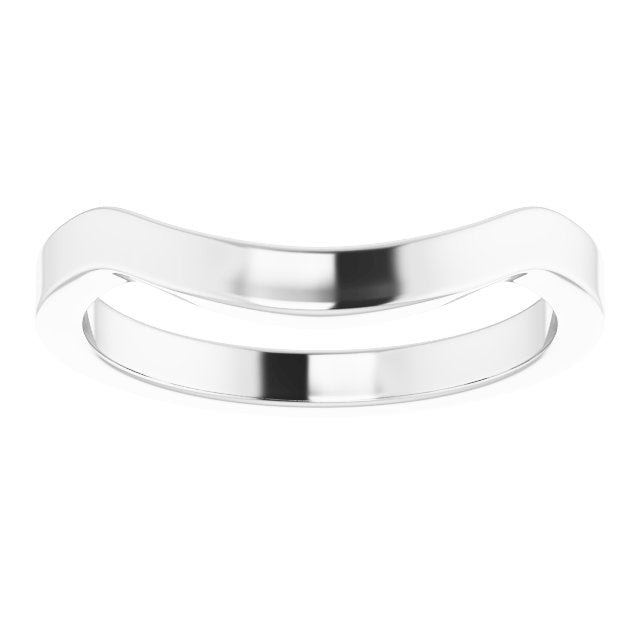 14K White Matching Band