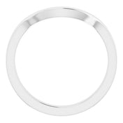 14K White Matching Band