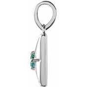 Platinum Lab-Grown Alexandrite Pendant