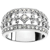 Platinum 1/2 CTW Natural Diamond Ring