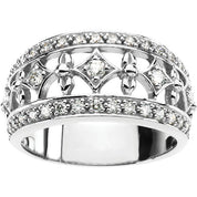 Platinum 1/2 CTW Natural Diamond Ring
