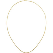14K Yellow 2.25 mm Curbed Anchor 7" Chain