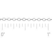 Sterling Silver 1.75 mm Cable Chain by the Inch