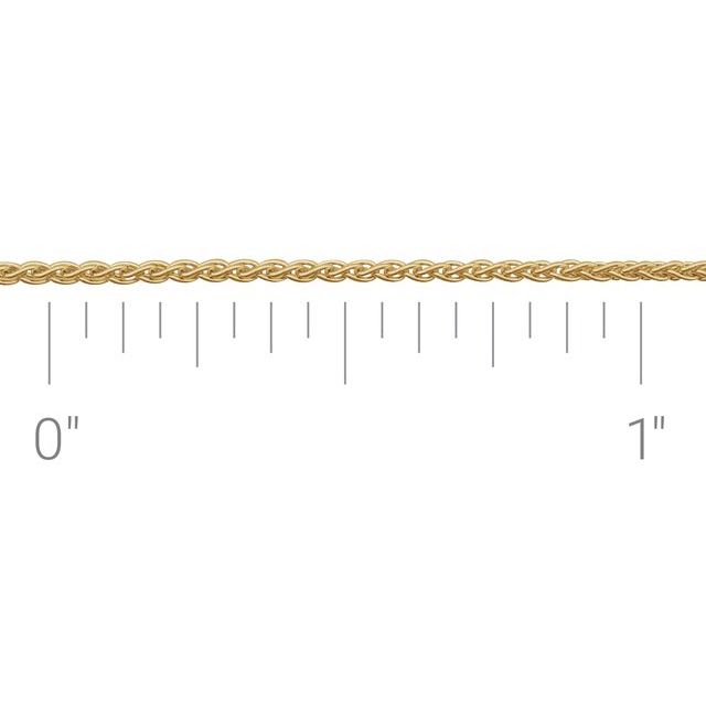 14K Yellow Gold-Filled 1.8 mm Wheat Chain by the Inch - CH971:127:P