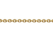 14K Yellow Recycled Metal 1.75 mm Diamond-Cut Cable Chain by the Inch