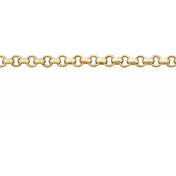14K Yellow Gold-Filled 2 mm Rolo Chain Available by the Inch with Recycled Metal Options