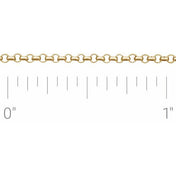14K Yellow Recycled Metal 1.5 mm Rolo Chain by the Inch in Various Lengths