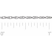 Platinum 1.3 mm Rope Chain by the Inch