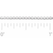 Sterling Silver 1.5 mm Diamond-Cut Box Chain by the Inch