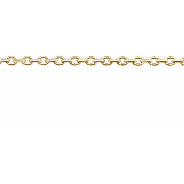 14K Yellow 1.4 mm Cable Chain by the Inch