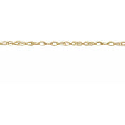 10K Recycled Metal 1 mm Rope Chain by the Inch