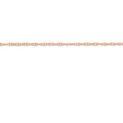 14K Rose Recycled Metal .75 mm Rope Chain by the Inch