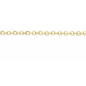 14K Yellow Recycled Metal 1.5 mm Cable Chain by the Inch