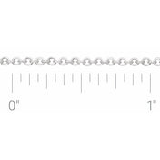 Sterling Silver 1.5 mm Cable Chain by the Inch