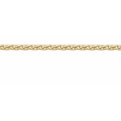 14K Yellow Recycled Metal 1.5 mm Wheat Chain by the Inch