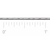 Sterling Silver 1.25 mm Diamond-Cut Snake Chain by the Inch