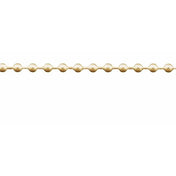 14K Yellow Gold-Filled 3 mm Hollow Bead Chain by the Inch
