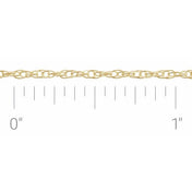 14K Yellow Gold-Filled 1.25 mm Rope Chain by the Inch