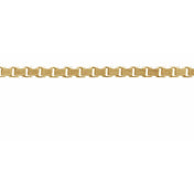 14K Yellow 1.75 mm Diamond-Cut Box Chain by the Inch