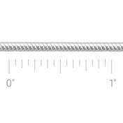 Sterling Silver 2.5 mm Round Snake Chain by the Inch