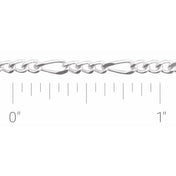 Sterling Silver 2.5 mm Figaro Chain by the Inch