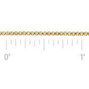 14K Yellow Gold-Filled Box Chain by the Inch