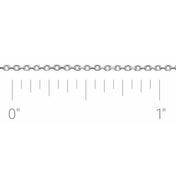 Sterling Silver 1 mm Diamond-Cut Cable Chain by the Inch