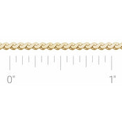 14K Yellow Gold-Filled 1.7 mm Serpentine Chain by the Inch