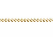 14K Yellow Gold-Filled 1.7 mm Serpentine Chain by the Inch