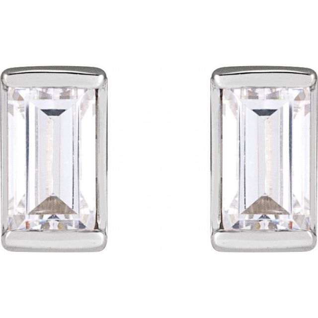 14K White 1/5 CTW Natural Diamond Stud Earrings