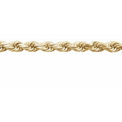 14K Yellow 2.8 mm Diamond-Cut Rope Chain by the Inch