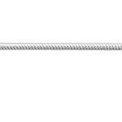 Sterling Silver 2 mm Round Snake Chain by the Inch