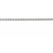 14K White Recycled Metal 1.3 mm Diamond-Cut Box Chain by the Inch