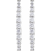 14K White 1/2 CTW Lab-Grown Diamond Earrings