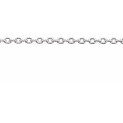 14K White 1.4 mm Cable Chain by the Inch