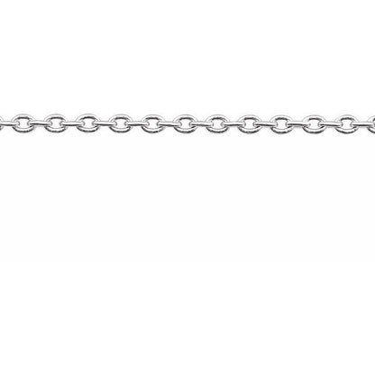 14K White 1.4 mm Cable Chain by the Inch