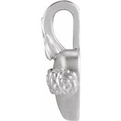 14K White Immaculate Heart Of Mary Pendant
