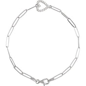 Sterling Silver 1/8 CTW Natural Diamond Heart 7" Bracelet