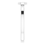 Sterling Silver 1/6 CT Natural Diamond Solitaire Bezel-Set Ring