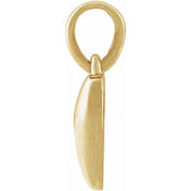 14K Yellow Puffed Heart Pendant